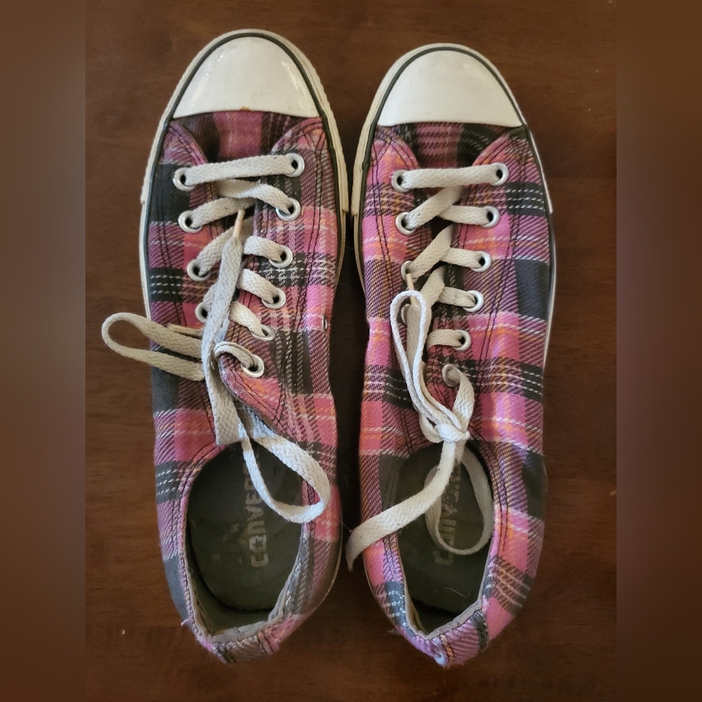"Vintage" (2007)  Plaid Converse Sneakers